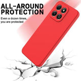 Honor X6b Liquid Silikone Cover med Strop - Rød