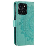 Honor X6b Mandala Series Etui med Pung - Grøn