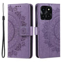 Honor X6b Mandala Series Etui med Pung - Lilla