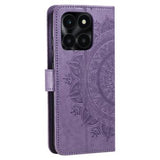 Honor X6b Mandala Series Etui med Pung - Lilla