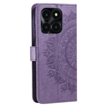 Honor X6b Mandala Series Etui med Pung - Lilla