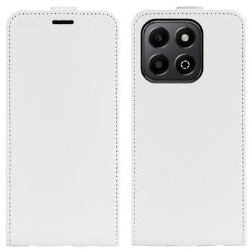 Honor X6b Vertikal Flip Cover med Kortholder - Hvid