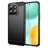 Honor X6c Børstet TPU Cover - Karbonfiber - Sort