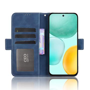 Honor X6c Kortholder Pung Etui - Blå