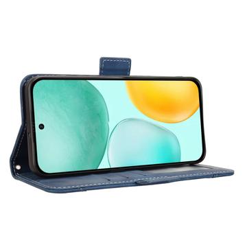 Honor X6c Kortholder Pung Etui - Blå