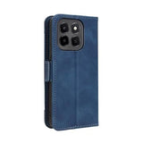 Honor X6c Kortholder Pung Etui - Blå