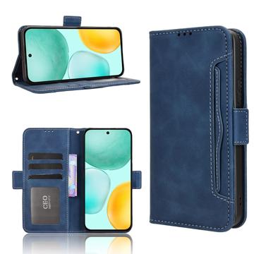 Honor X6c Kortholder Pung Etui - Blå