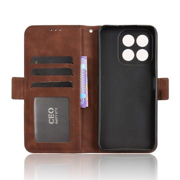 Honor X6c Kortholder Pung Etui - Brun