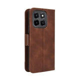 Honor X6c Kortholder Pung Etui - Brun