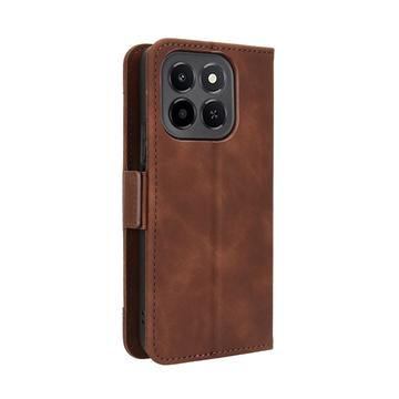 Honor X6c Kortholder Pung Etui - Brun