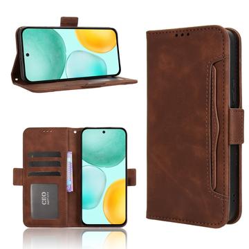 Honor X6c Kortholder Pung Etui - Brun