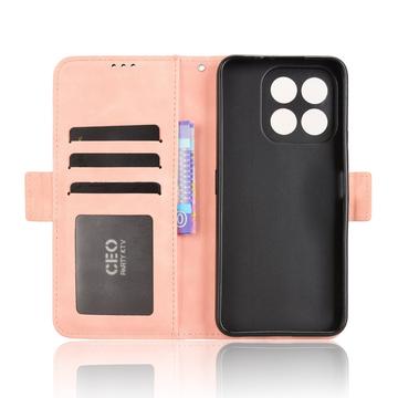 Honor X6c Kortholder Pung Etui - Pink