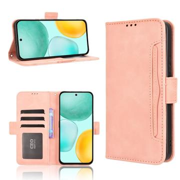 Honor X6c Kortholder Pung Etui - Pink