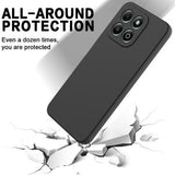 Honor X6c Flydende silikone cover med håndrem - sort