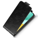 Honor X6c lodret flip-etui med stativ - sort