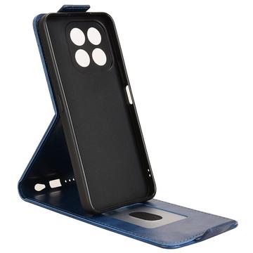 Honor X6c lodret flip-etui med stativ - mørkeblå