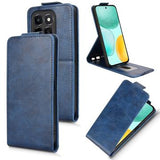 Honor X6c lodret flip-etui med stativ - mørkeblå