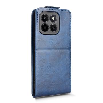Honor X6c lodret flip-etui med stativ - mørkeblå