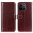 Honor X6c Pung Etui med Stativ - Brun