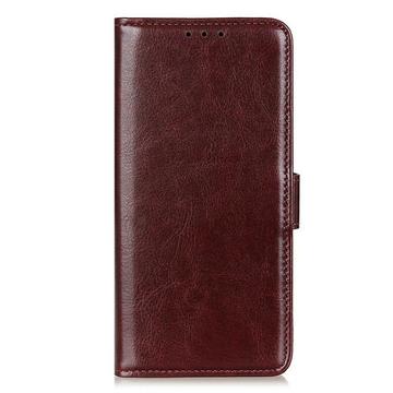 Honor X6c Pung Etui med Stativ - Brun
