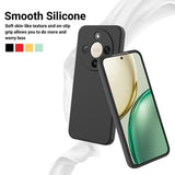 Honor X70/X9d/Magic8 Lite Flydende silikone cover med håndrem - sort