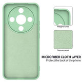 Honor X70/X9d/Magic8 Lite Flydende silikone cover med håndrem - grøn