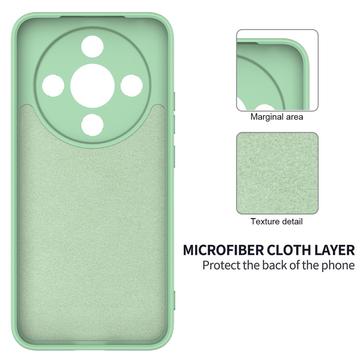Honor X70/X9d/Magic8 Lite Flydende silikone cover med håndrem - grøn