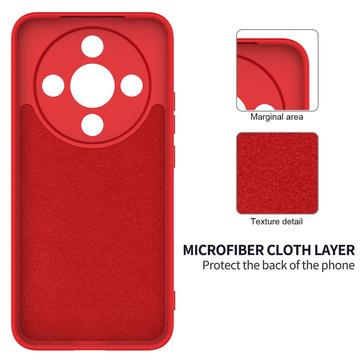 Honor X70/X9d/Magic8 Lite Flydende silikone cover med håndrem - rød