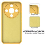 Honor X70/X9d/Magic8 Lite Flydende silikone cover med håndrem - gul