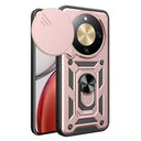 Honor X70/X9d/Magic8 Lite Roterende Ring Hybrid Cover med Kameraskjold - Rødguld