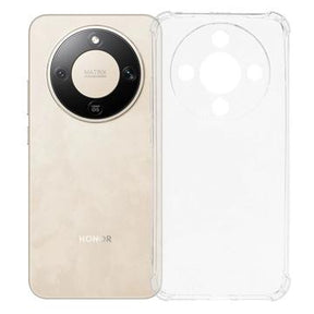 Honor X70/X9d/Magic8 Lite Stødsikkert Silikone Cover - Gennemsigtig