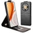 Honor X70/X9d/Magic8 Lite lodret flip-etui med stativ - sort