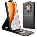 Honor X70/X9d/Magic8 Lite lodret flip-etui med stativ - sort