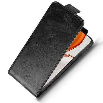 Honor X70/X9d/Magic8 Lite lodret flip-etui med stativ - sort