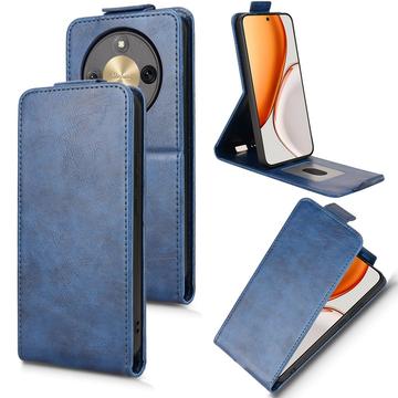 Honor X70/X9d/Magic8 Lite lodret flip-etui med stativ - mørkeblå