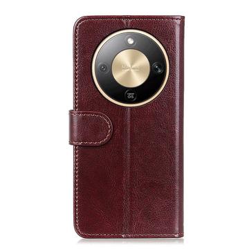 Honor X70/X9d/Magic8 Lite Pung Etui med Stativ - Brun
