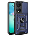 Honor X7b/90 Smart Roterende Ring Hybrid Cover med Kameraskjold - Blå