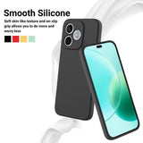 Honor X80i/600 Lite/500 Smart Flydende silikone cover med håndrem - Sort