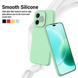 Honor X80i/600 Lite/500 Smart Flydende silikone cover med håndrem - Grøn