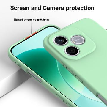 Honor X80i/600 Lite/500 Smart Flydende silikone cover med håndrem - Grøn