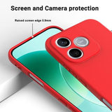 Honor X80i/600 Lite/500 Smart Flydende silikone cover med håndrem - Rød