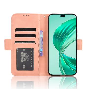 Honor X8c Kortholder Pung Etui - Pink