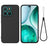 Honor X8c Flydende silikone cover med håndrem - sort