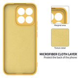 Honor X8c Flydende silikone cover med håndrem - gul