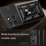 Honor X8c Roterende Ring Hybrid Cover med Kameraskjold - Rødguld