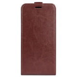 Honor X8c Vertikal Flip Taske med Kortholder - Brun