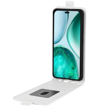 Honor X8c Vertikal Flip Taske med Kortholder - Hvid