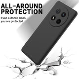 Honor X60 Pro/X9c/Magic7 Lite Flydende silikone cover med håndrem - sort