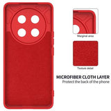 Honor X60 Pro/X9c/Magic7 Lite Flydende silikone cover med håndrem - rød