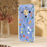 Honor X70/X9d/Magic8 Lite TPU-cover med blomstermønster - tusindfryd